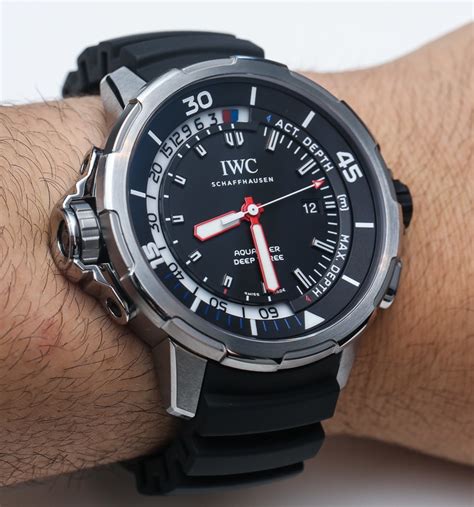 iwc deep three review|Two Instruments, One Wrist: Depth Gauge Dive Watches.